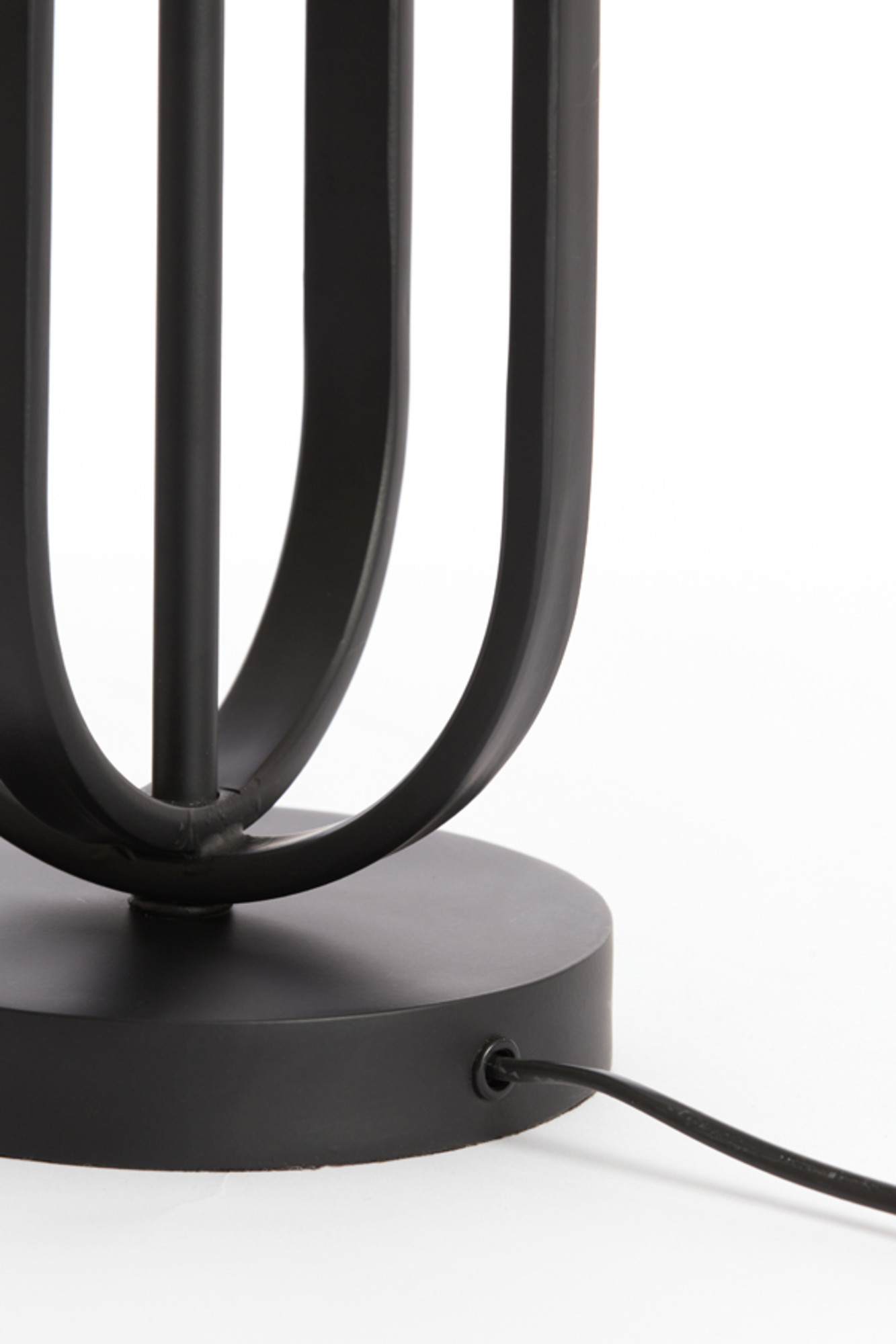 Socle de lampe en métal noir Light & Living Aster – Image 7