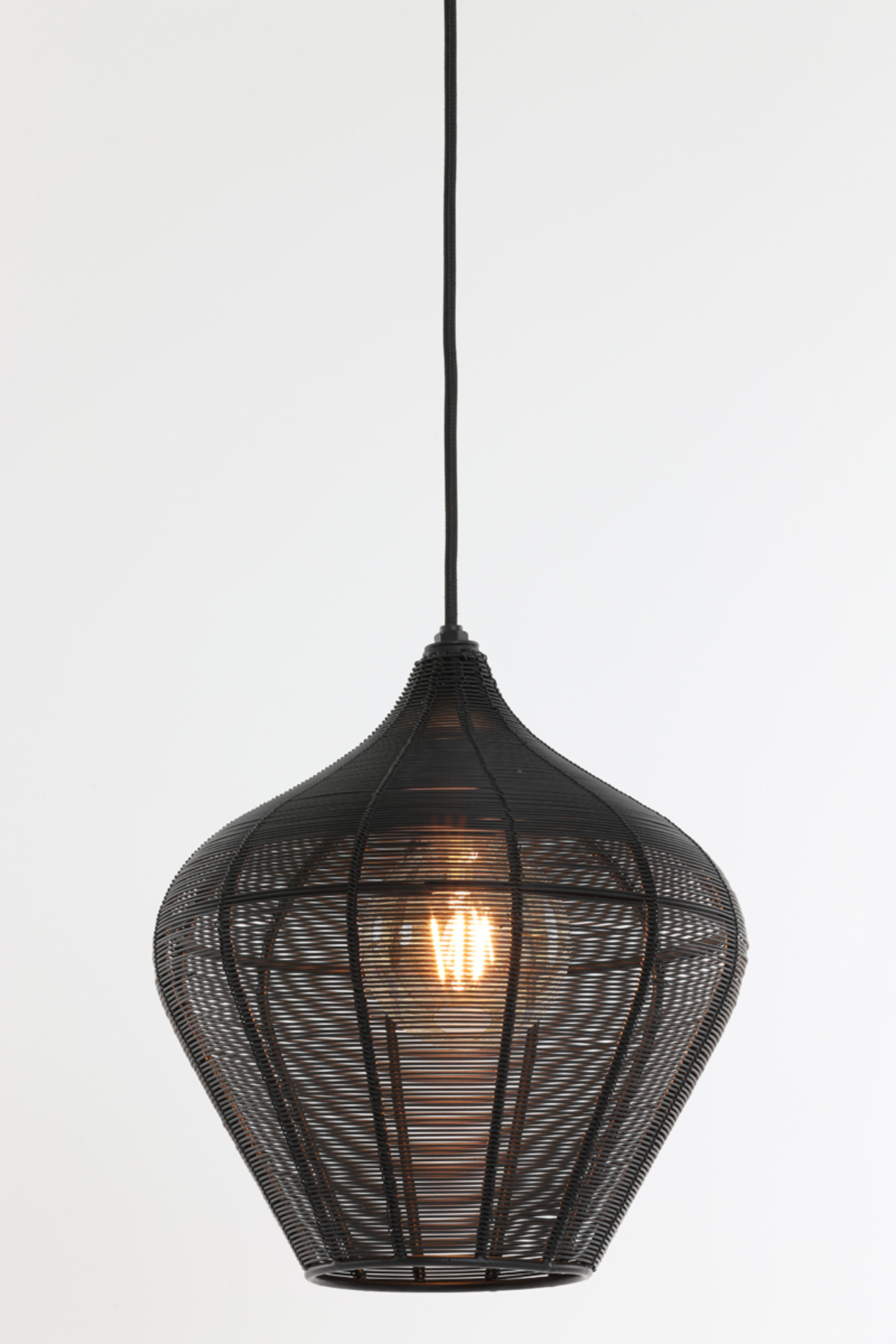 Suspension contemporaine noire en fil Light & Living Alvaro – Image 4