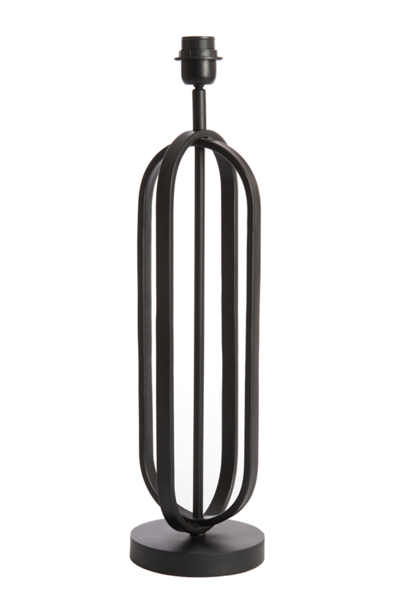 Socle de lampe en métal noir Light & Living Aster – Image 3