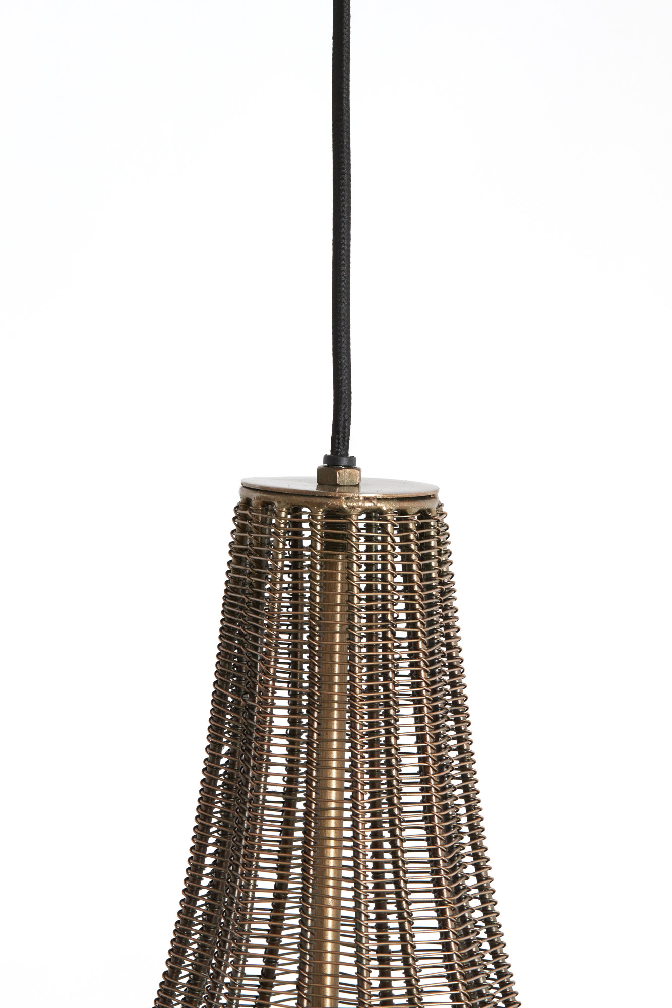 Suspension industrielle en métal structuré Light & Living Mariama – Image 7