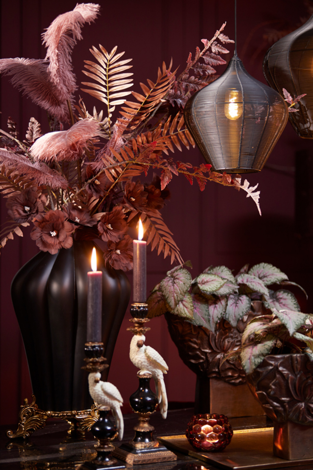 Suspension contemporaine noire en fil Light & Living Alvaro – Image 5