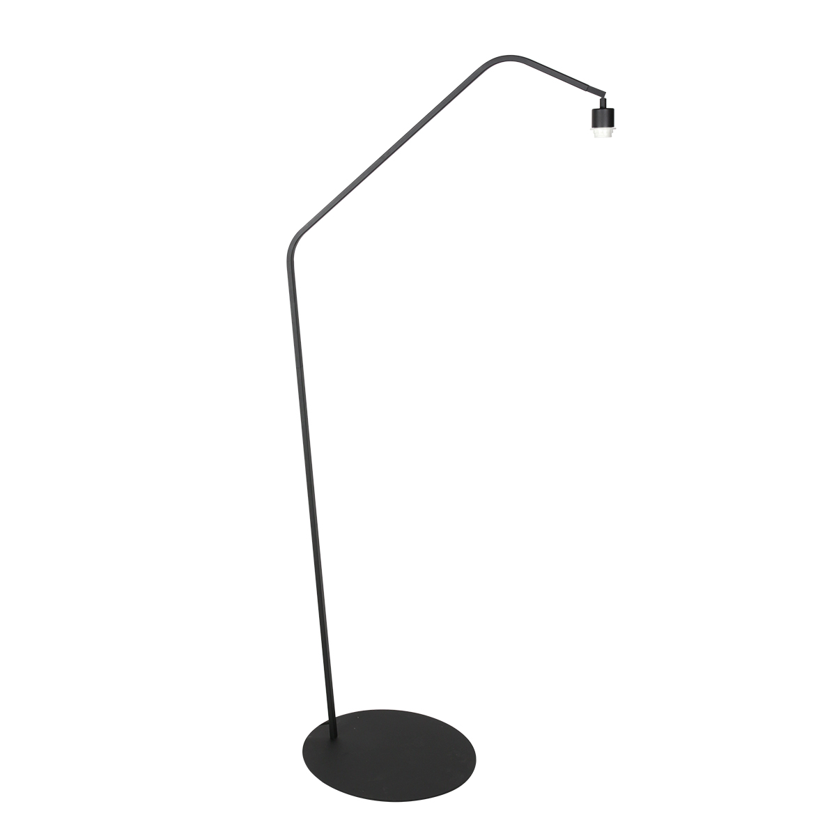 Lampadaire arqué avec abat-jour tissu gris Anne Lighting ZigZag – Image 7