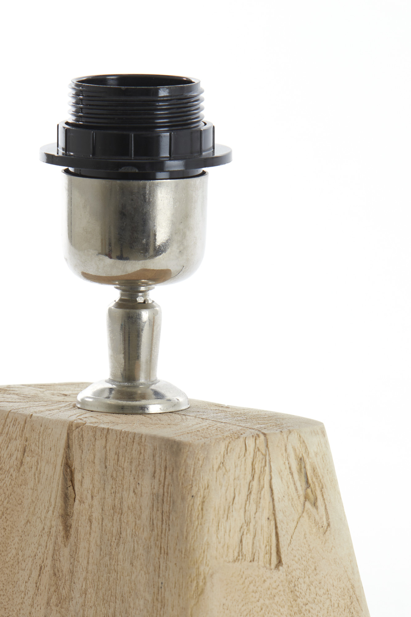 Base de lampe en bois avec accent en métal Light & Living Kardan – Image 8