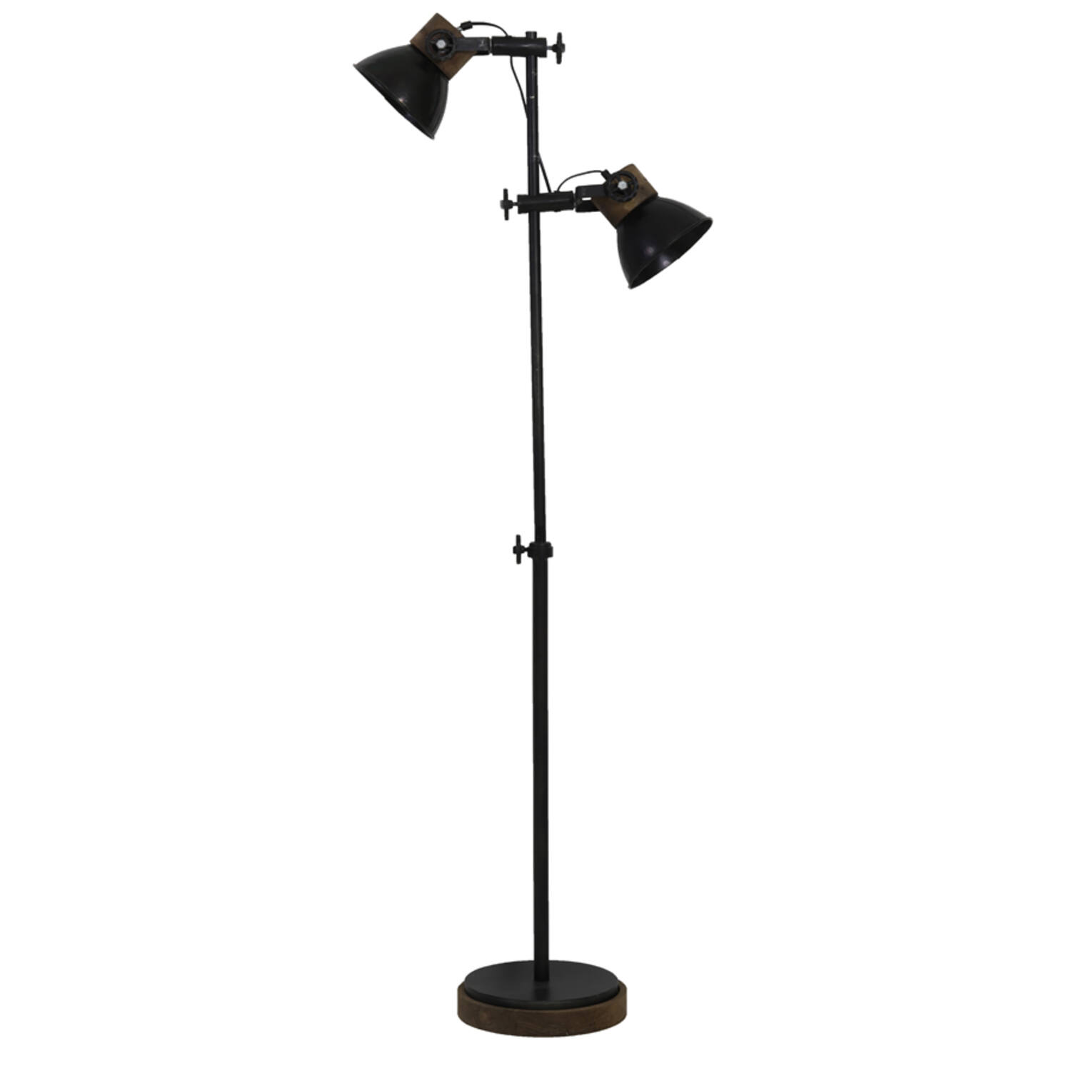 Lampe sur pied industrielle noire Light & Living Jody – Image 2
