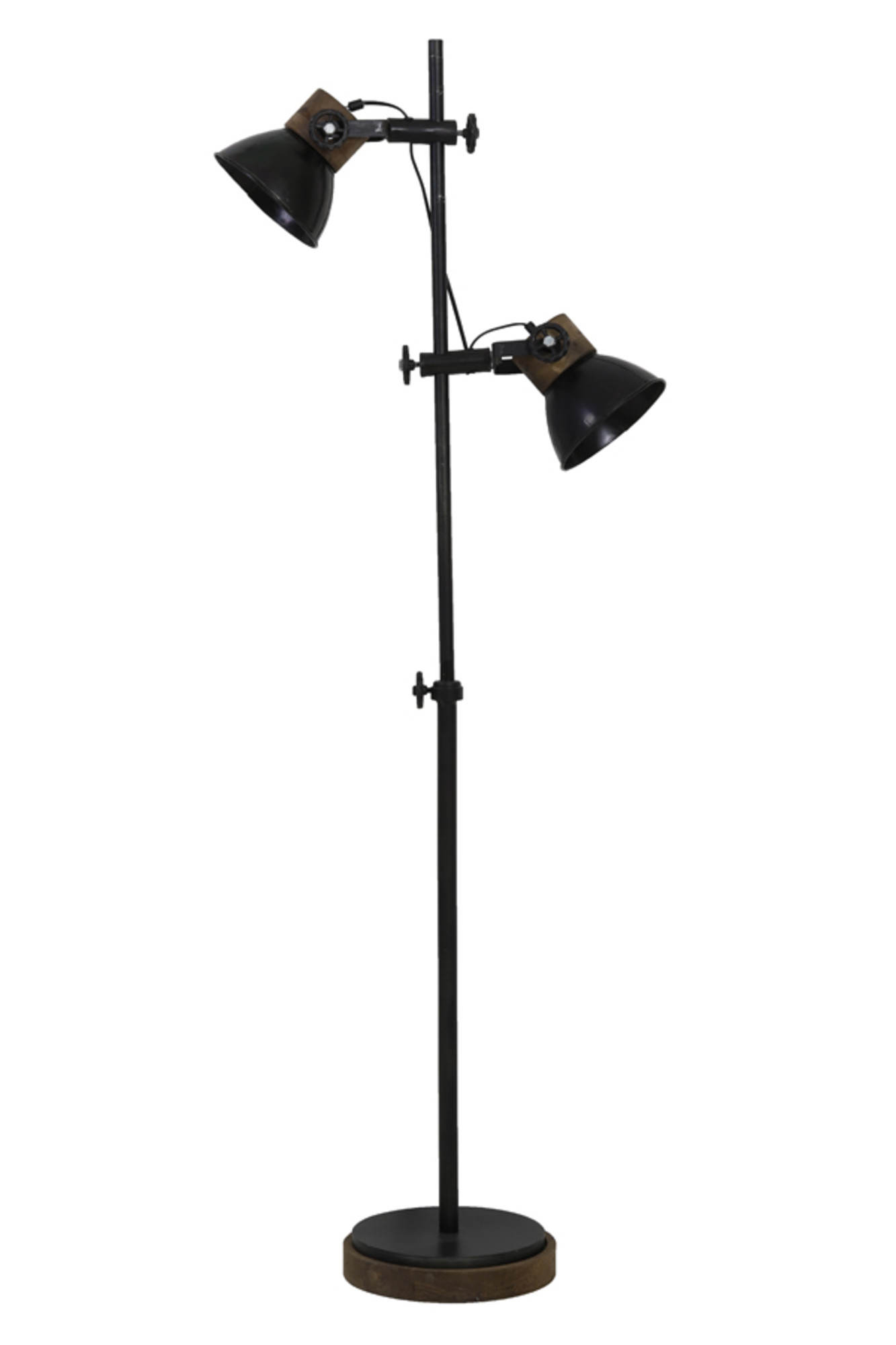 Lampe sur pied industrielle noire Light & Living Jody – Image 4