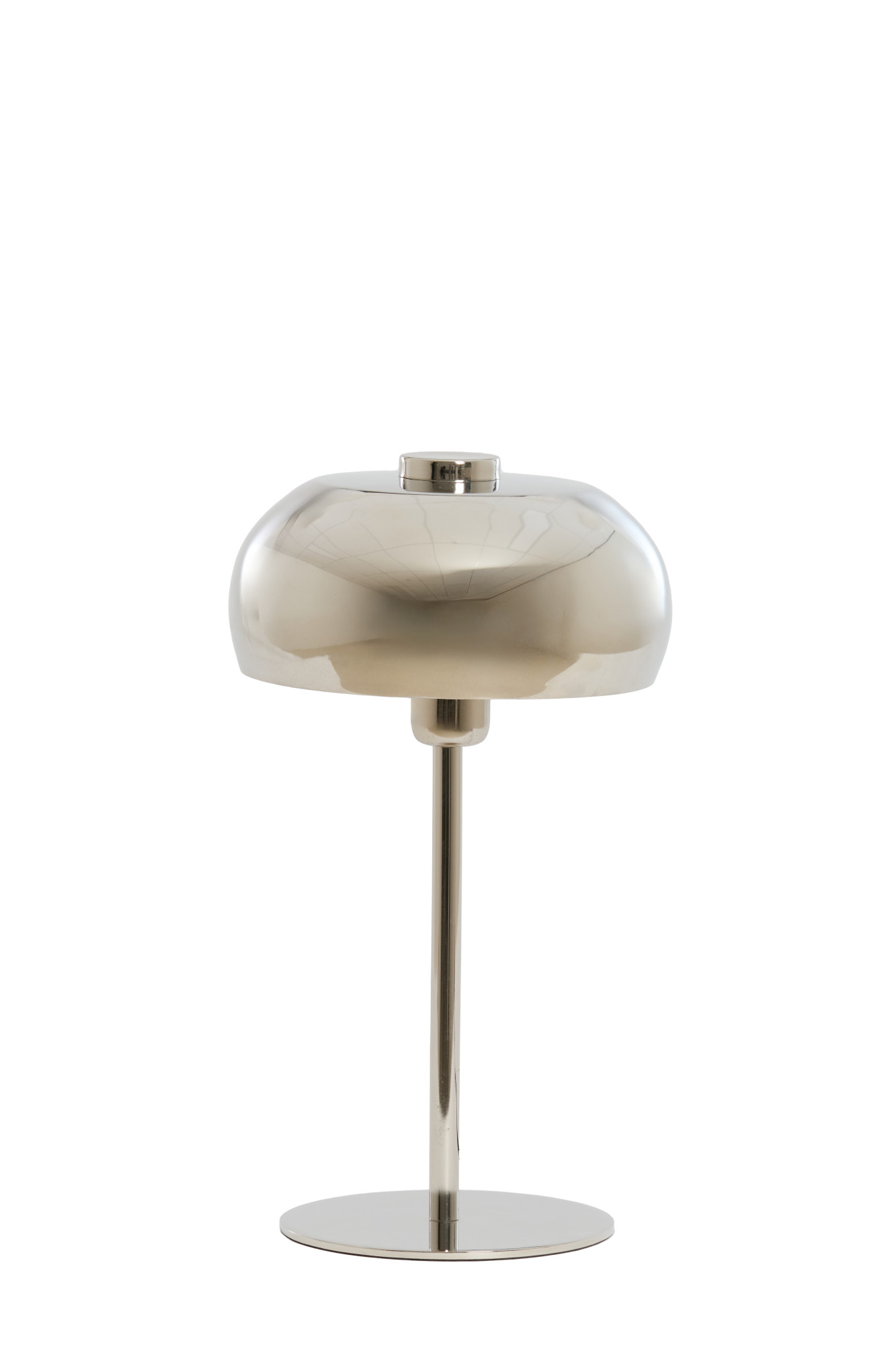 Lampe de bureau argentée à effet métallique Light & Living Surin – Image 3