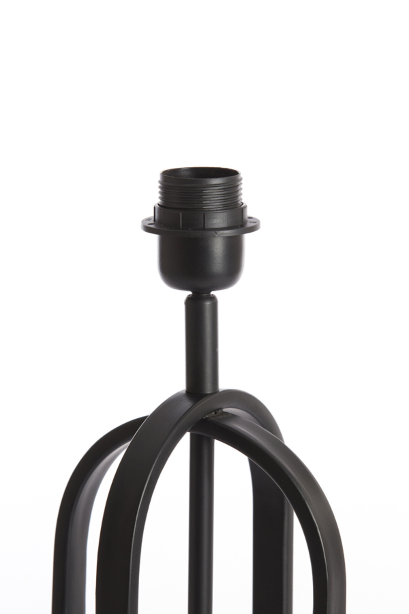 Socle de lampe en métal noir Light & Living Aster – Image 4