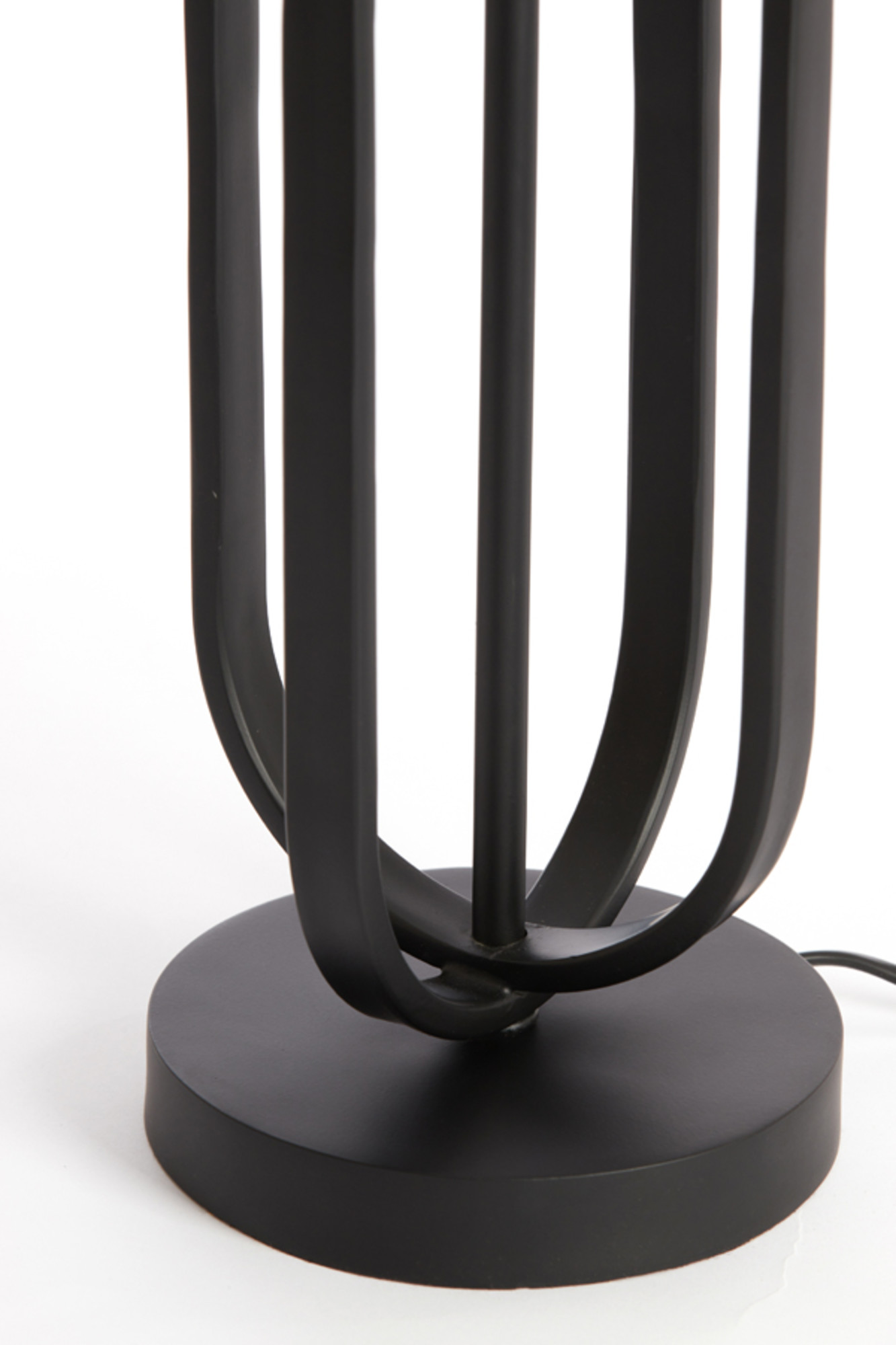 Socle de lampe en métal noir Light & Living Aster – Image 5
