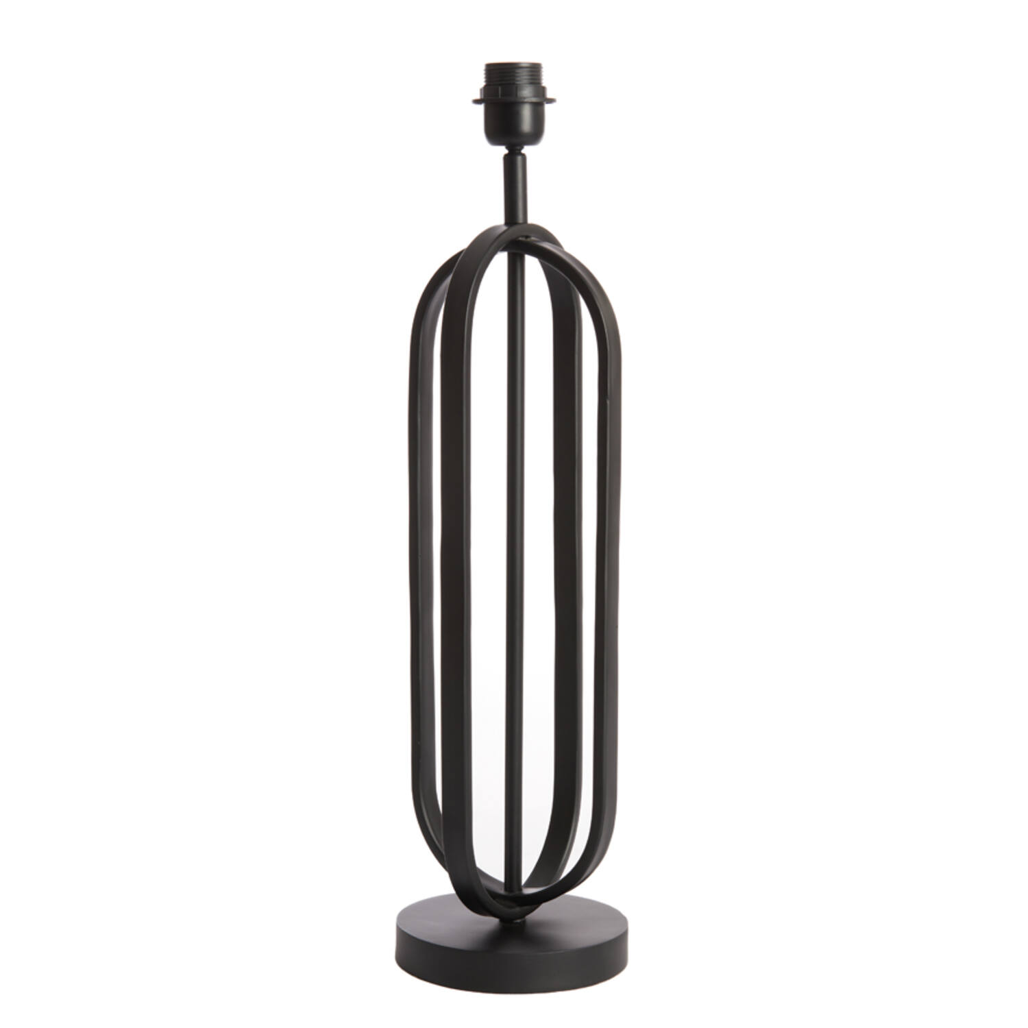 Socle de lampe en métal noir Light & Living Aster – Image 2