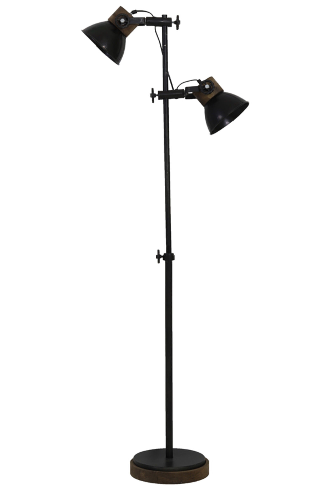 Lampe sur pied industrielle noire Light & Living Jody – Image 3