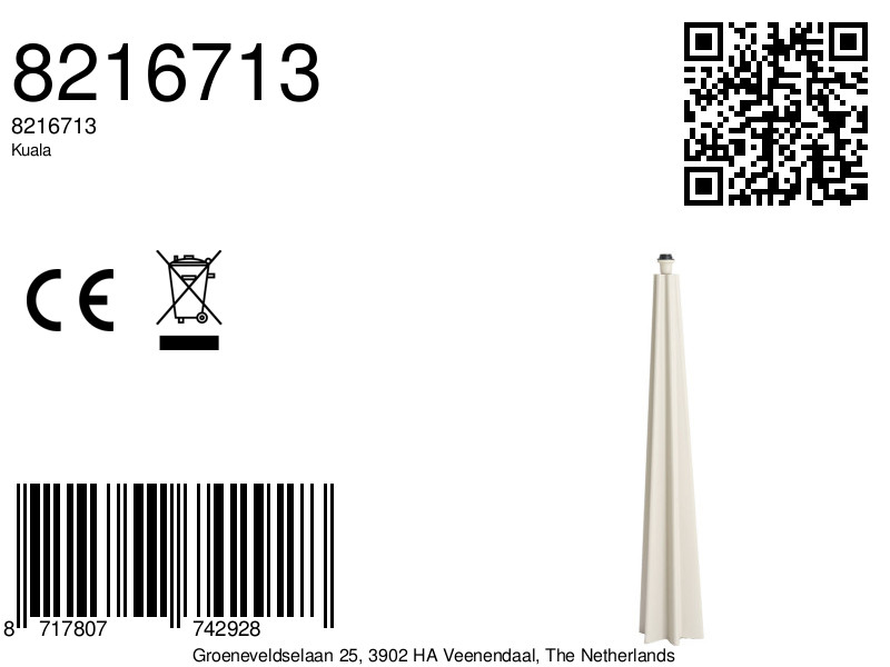 Lampadaire blanc en forme d’étoile Light & Living Kuala – Image 7
