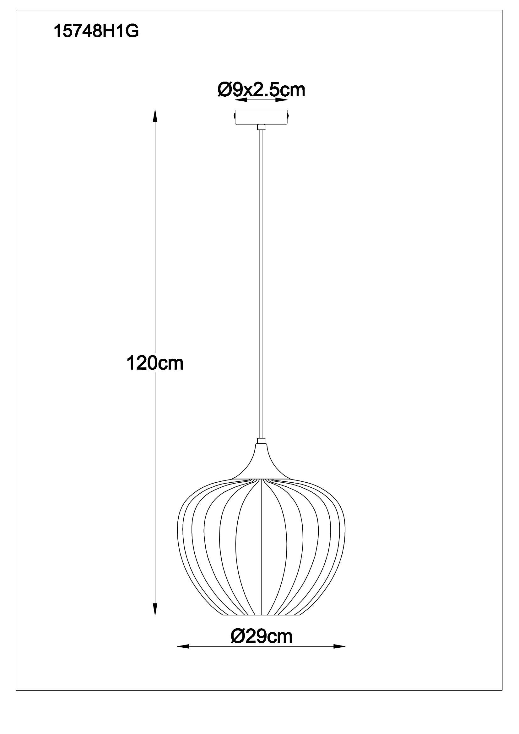 Suspension en verre vert avec cadre moderne Sander – Image 6