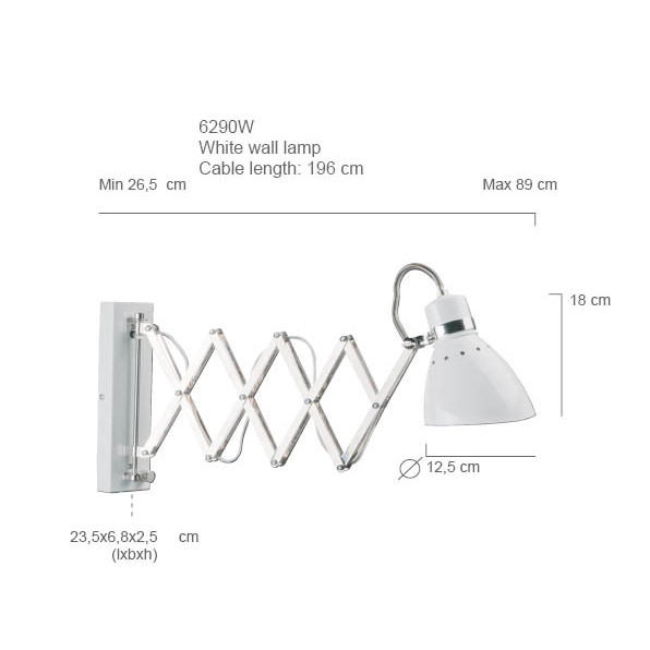 Suspension industrielle en métal blanc bras articulé Steinhauer Spring – Image 9