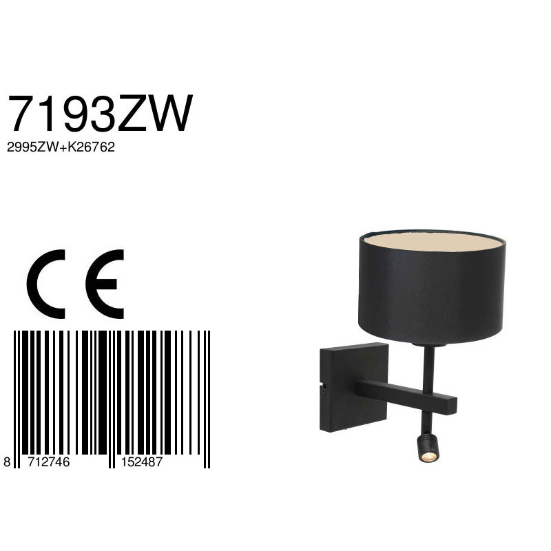 Lampe de table avec liseuse Steinhauer Stang noir – Image 8
