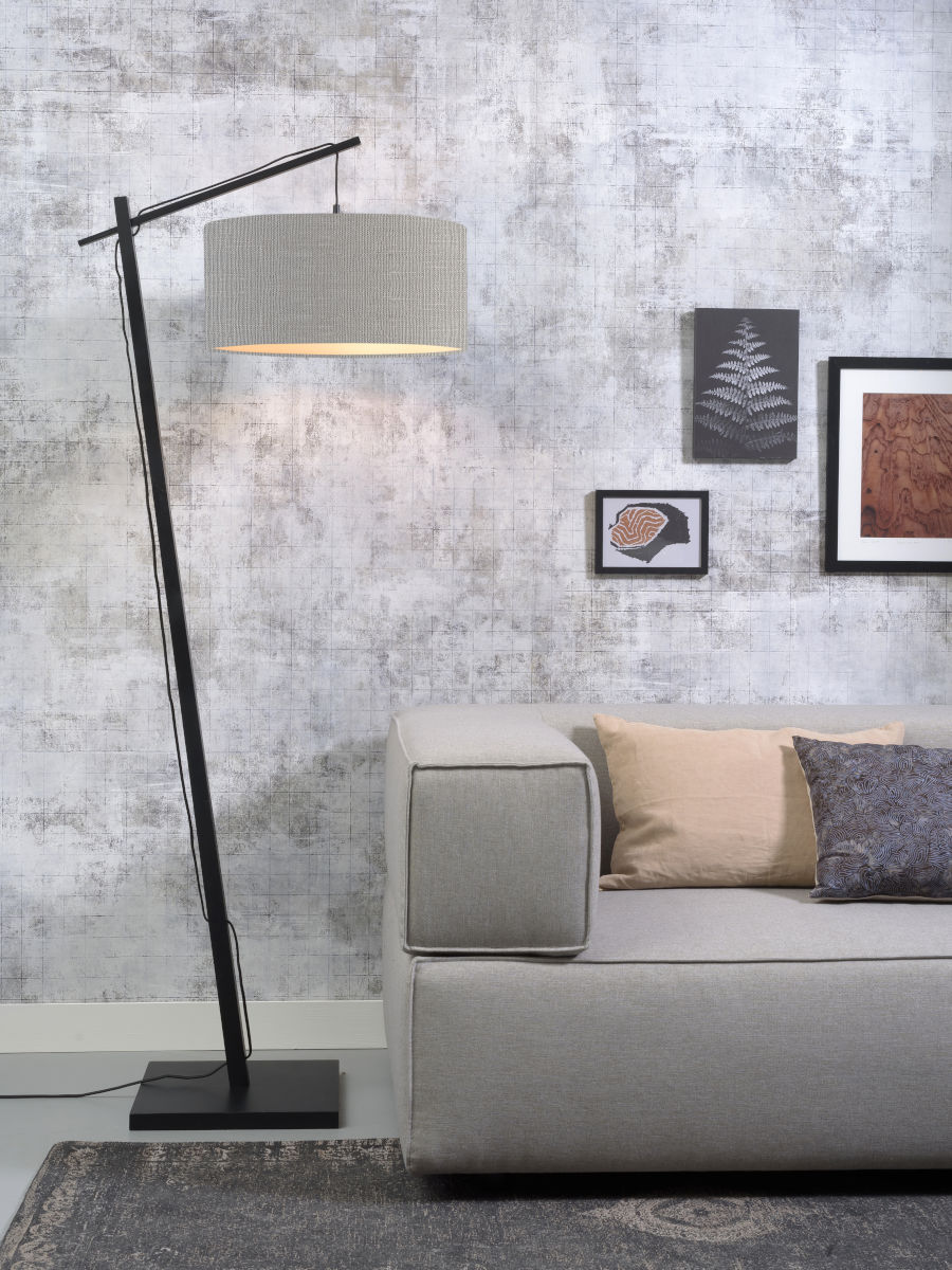 Lampadaire bohème gris en bambou GOOD & MOJO Andes – Image 3