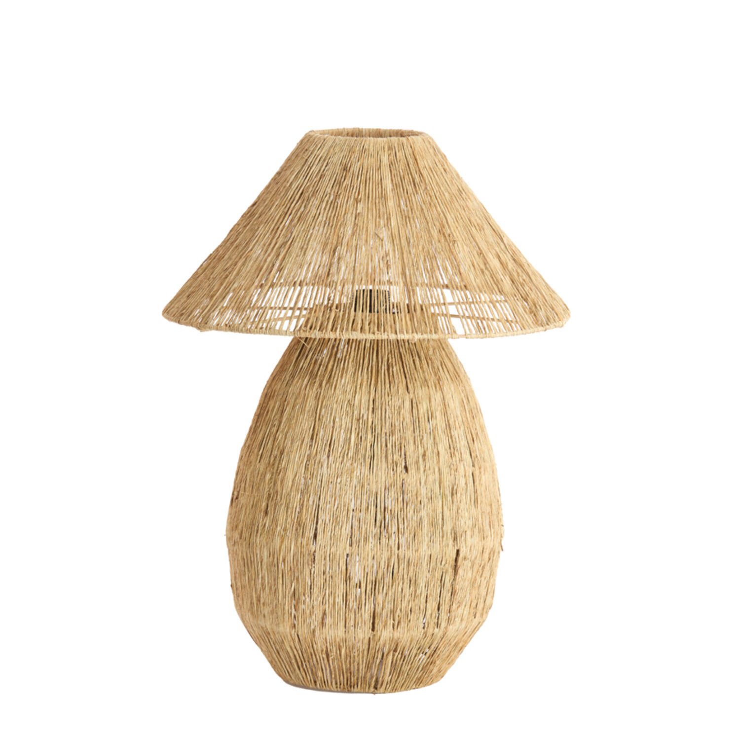 Lampe de table en jute esprit bohème et naturel Light & Living Maruva – Image 2