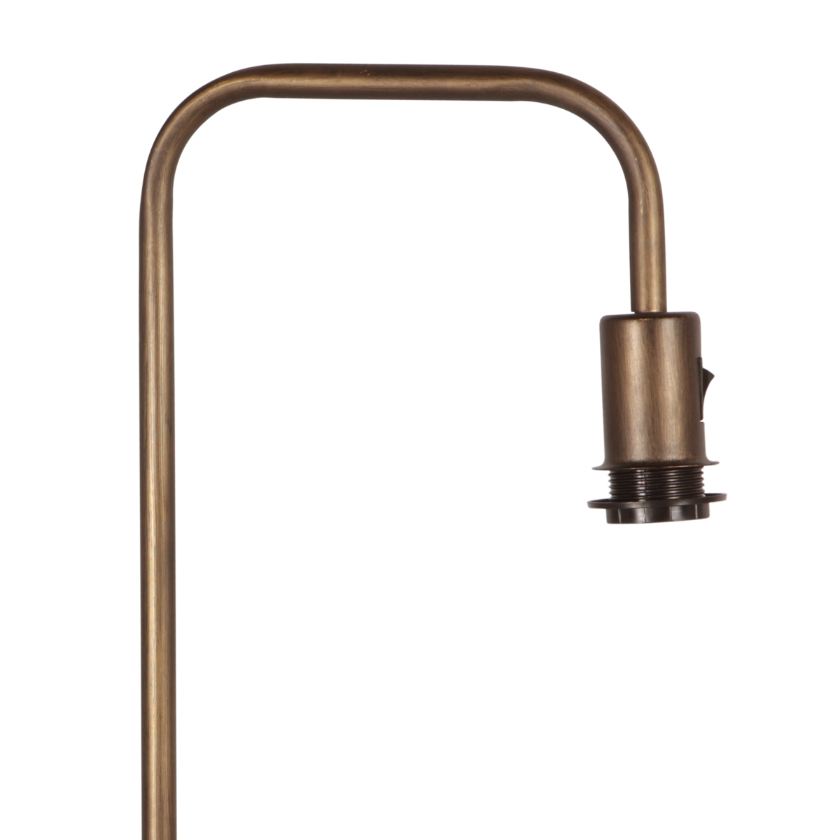 Lampadaire en bronze avec abat-jour en velours doré Mexlite Forma – Image 8