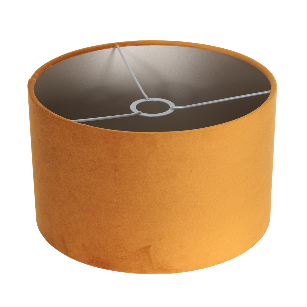 Lampadaire en bronze avec abat-jour en velours doré Mexlite Forma – Image 6