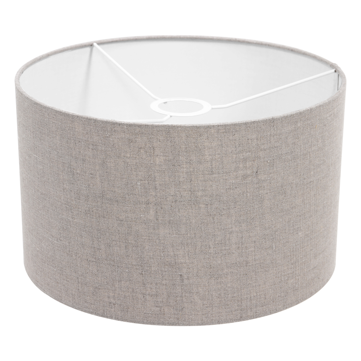 Lampe sur pied noire avec abat-jour en lin gris Mexlite Forma – Image 6