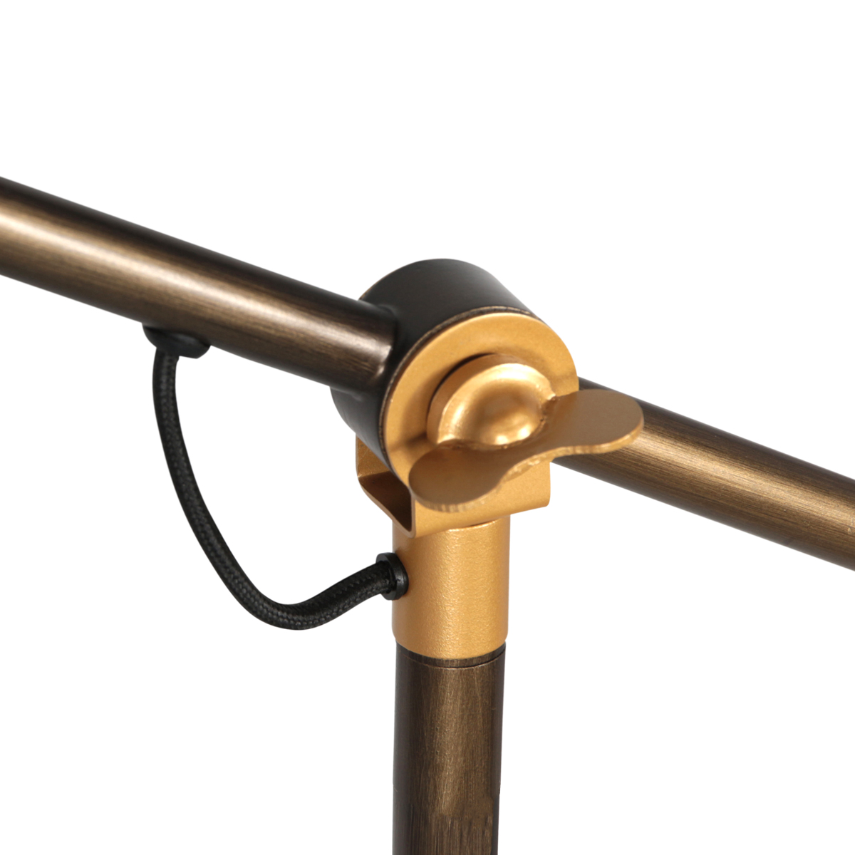 Lampe sur pied en bronze Nove avec détails dorés E27 Steinhauer – Image 7