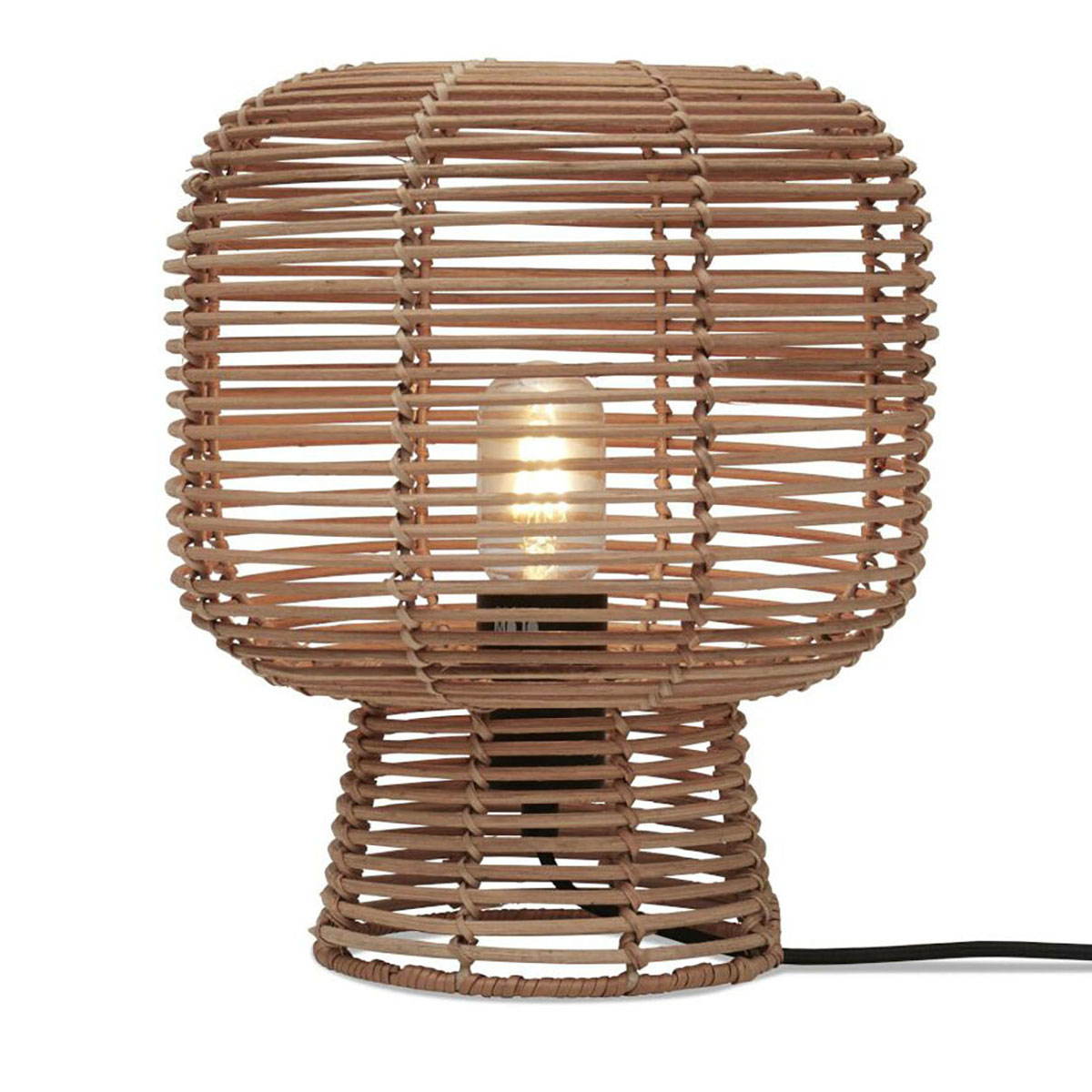 Lampe de table bohème en rotin naturel GOOD & MOJO Tanami