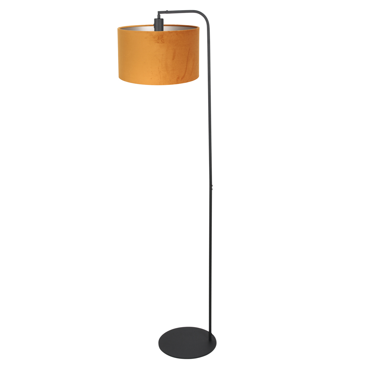 Lampadaire en velours doré Steinhauer Stang – Image 3