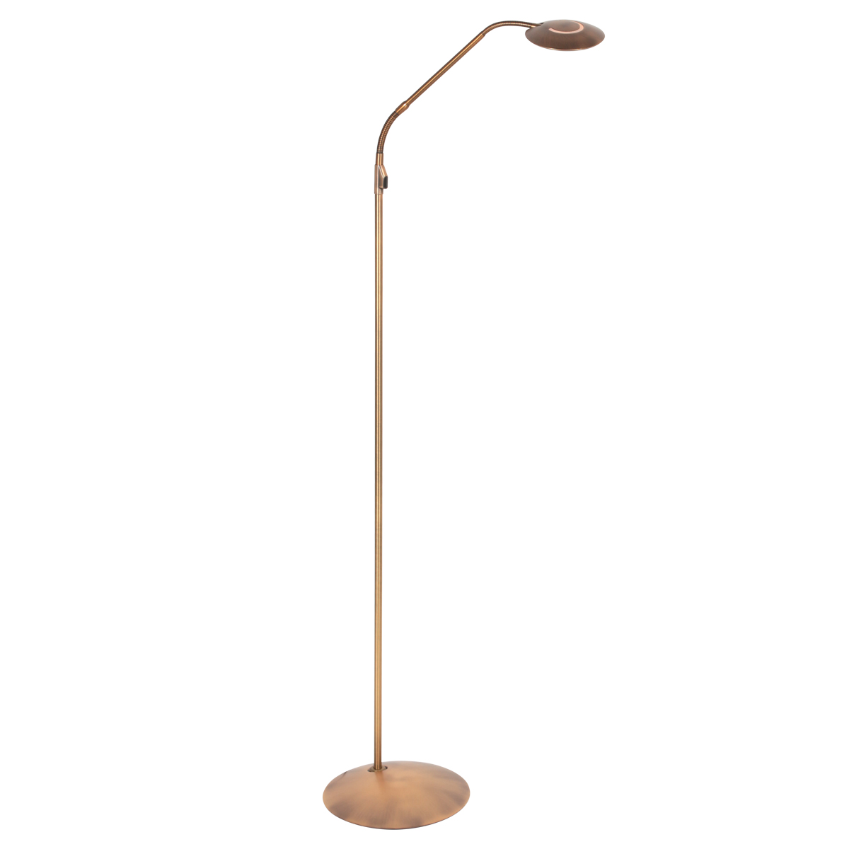 Lampadaire en bronze Zenith 2 avec tête réglable Steinhauer