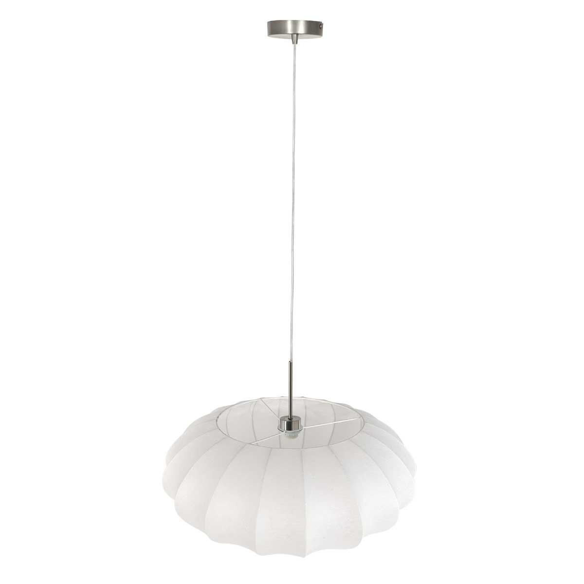Suspension blanche design abat-jour clair Steinhauer Sparkled light acier et opaque – Image 8