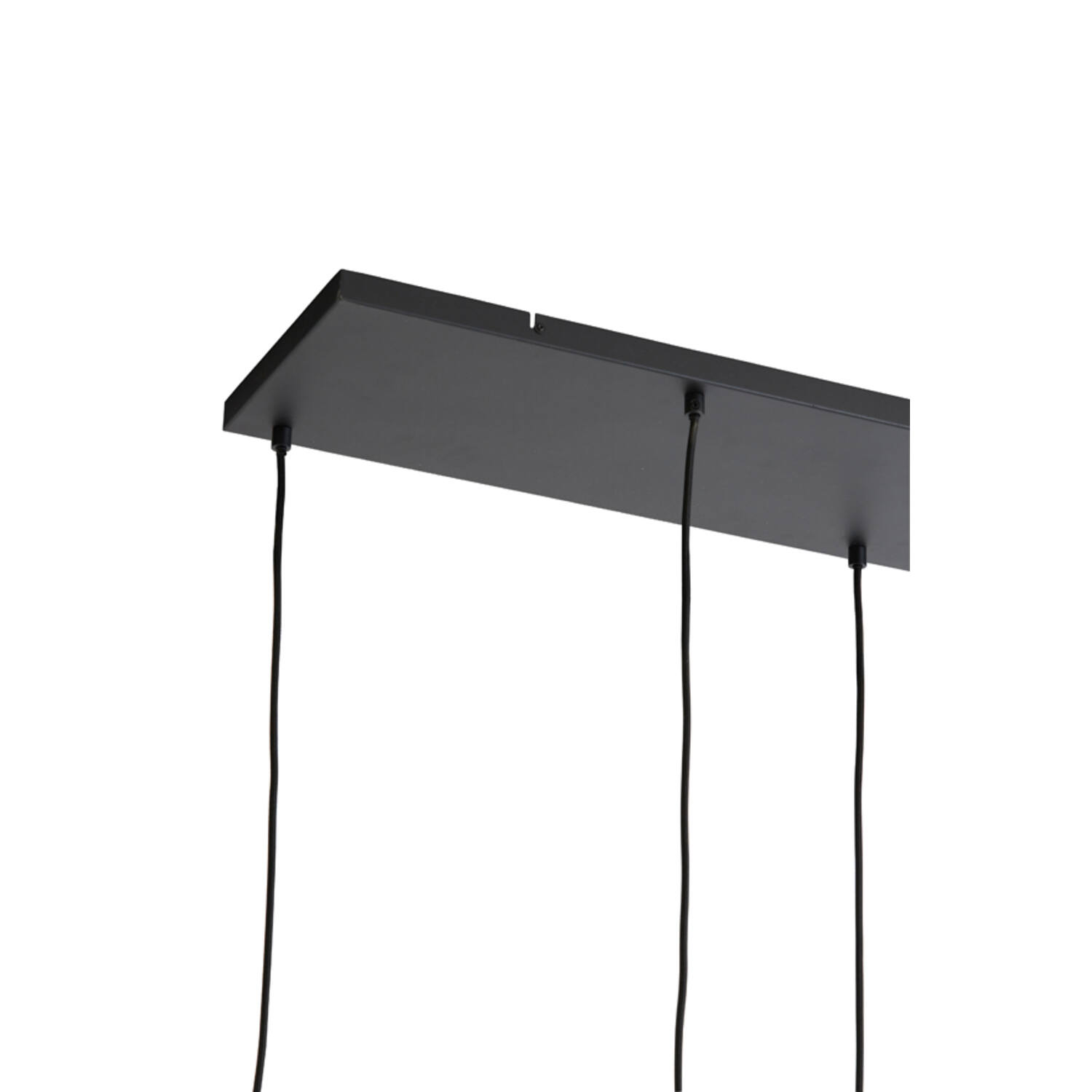 Suspension en verre fumé argenté rétro Light & Living Lekar – Image 4