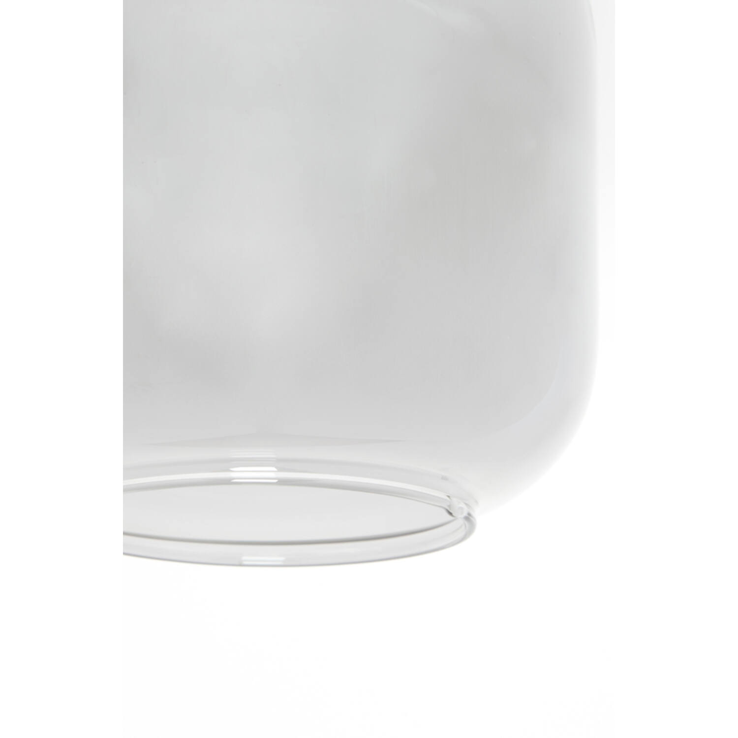 Suspension en verre fumé argenté rétro Light & Living Lekar – Image 9