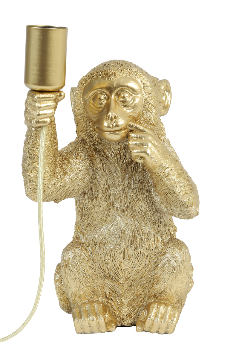 Lampe de table moderne dorée singe Light & Living Monkey – Image 4