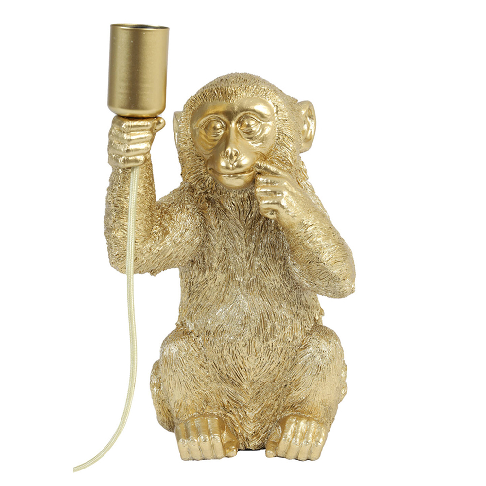 Lampe de table moderne dorée singe Light & Living Monkey – Image 2