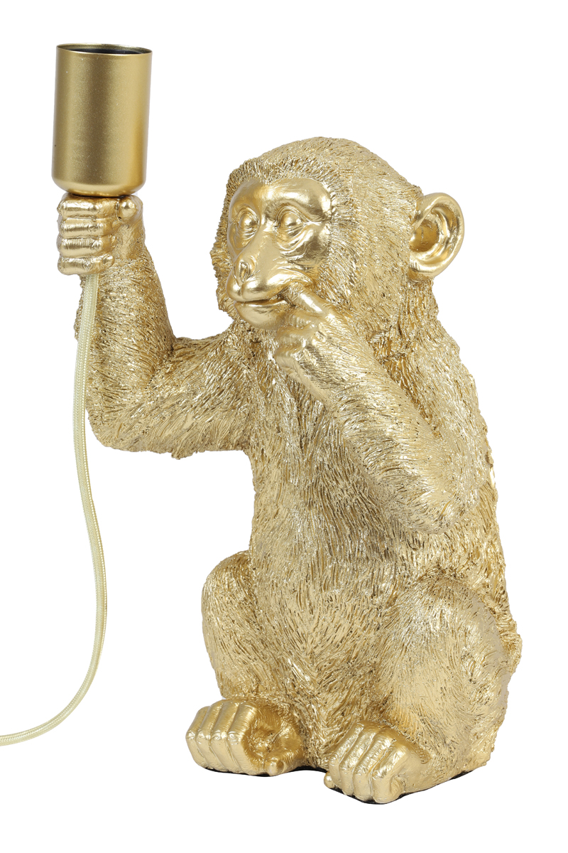 Lampe de table moderne dorée singe Light & Living Monkey – Image 7